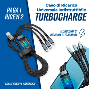 Cavo di Ricarica Universale Indistruttibile TurboCharge [PAGA 1 RICEVI 2]